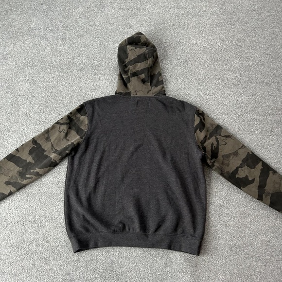 Fox Racing Hoodie Mens XL Gray Camo Pullover Moto Graphic Fleece Sweatshirt - Picture 11 of 11